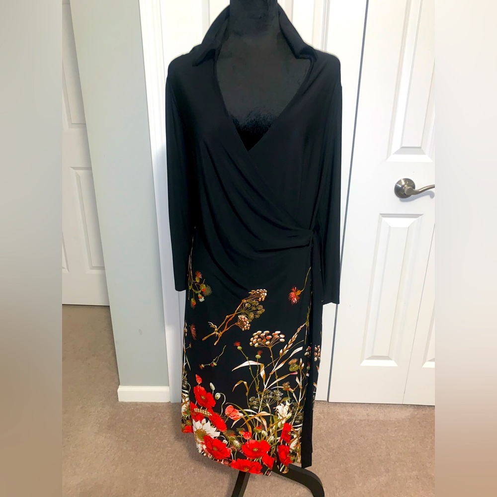 Express Faux-Wrap Dress